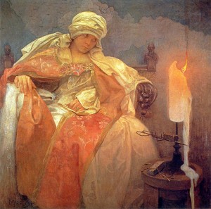 Woman with a burning candle, 1933